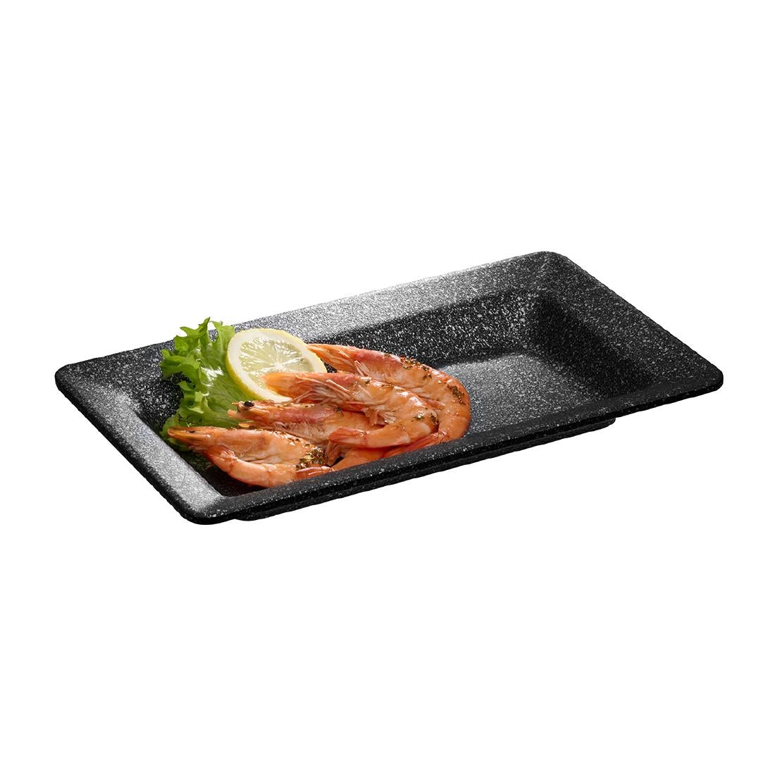 APS FROSTFIRE Black & Silver Non-Stick Tray GN 1/4 265x162mm