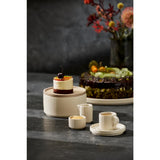 APS THE GRID Lacquered Oak Wood Plate 140mm