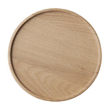 APS THE GRID Lacquered Oak Wood Plate 140mm