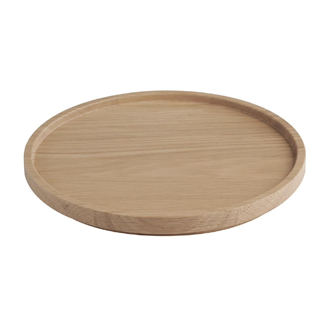 APS THE GRID Lacquered Oak Wood Plate 160mm
