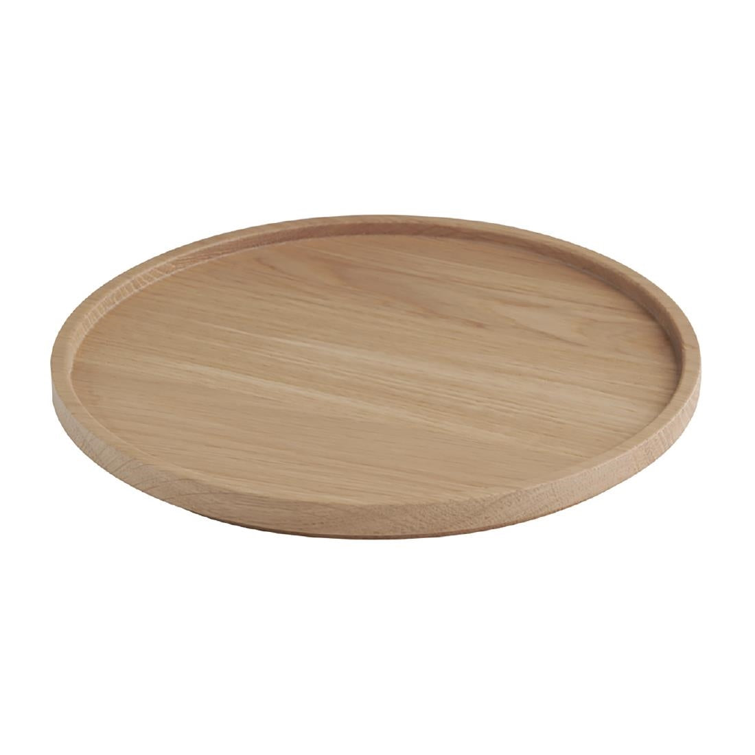 APS THE GRID Lacquered Oak Wood Plate 200mm