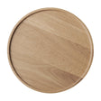 APS THE GRID Lacquered Oak Wood Plate 200mm