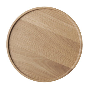 APS THE GRID Lacquered Oak Wood Plate 200mm