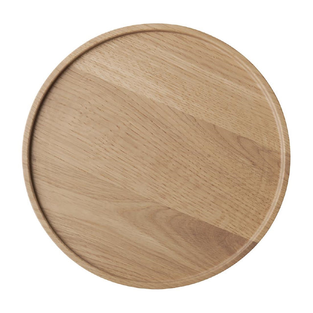 APS THE GRID Lacquered Oak Wood Plate 200mm