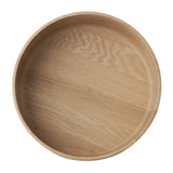 APS THE GRID Lacquered Oak Wood Bowl 200mm