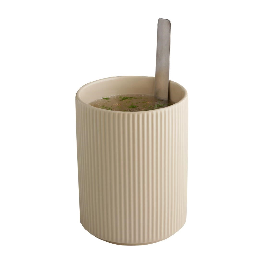 APS THE GRID Porcelain Dressing Pot Sand 1.3Ltr