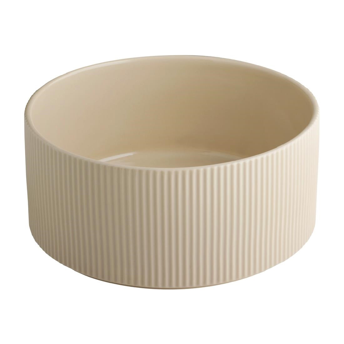 APS THE GRID Porcelain Bowl Sand 2.5Ltr