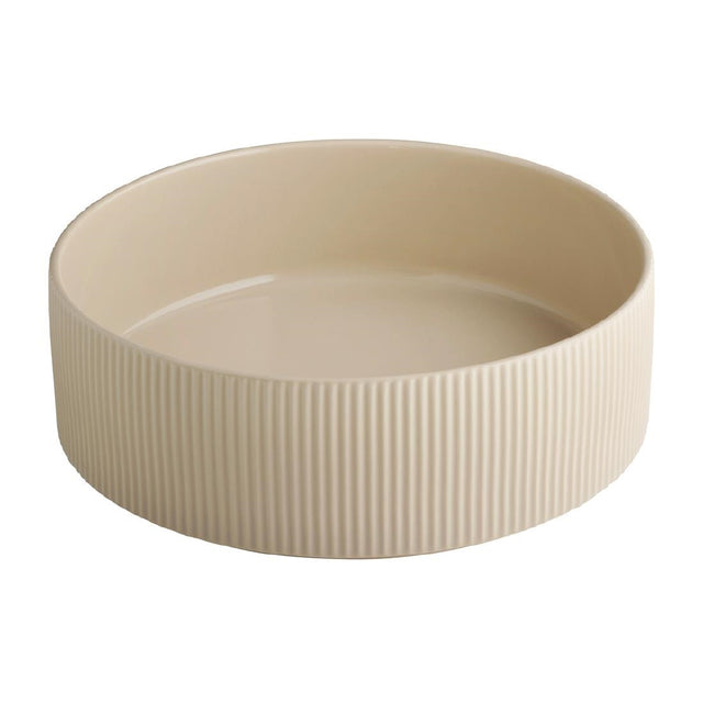 APS THE GRID Porcelain Bowl Sand 2.5Ltr