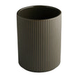 APS THE GRID Porcelain Dressing Pot Brown 1.3Ltr
