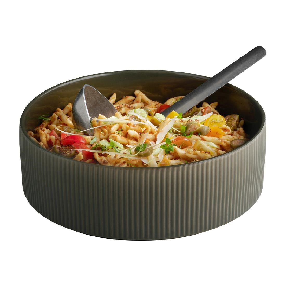 APS THE GRID Porcelain Bowl Brown 2.5Ltr