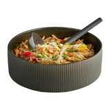 APS THE GRID Porcelain Bowl Brown 2.5Ltr