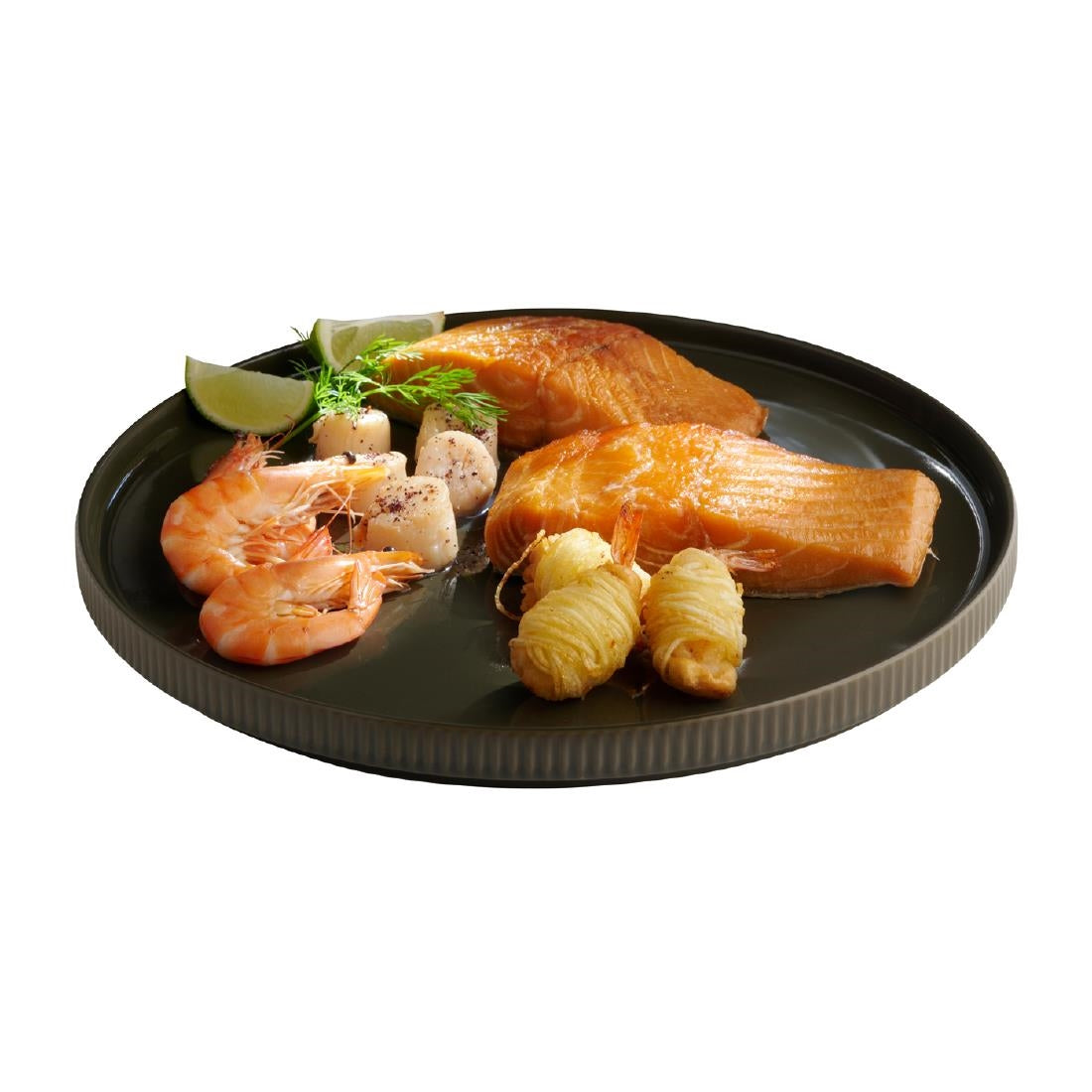 APS THE GRID Porcelain Plate Brown 320mm