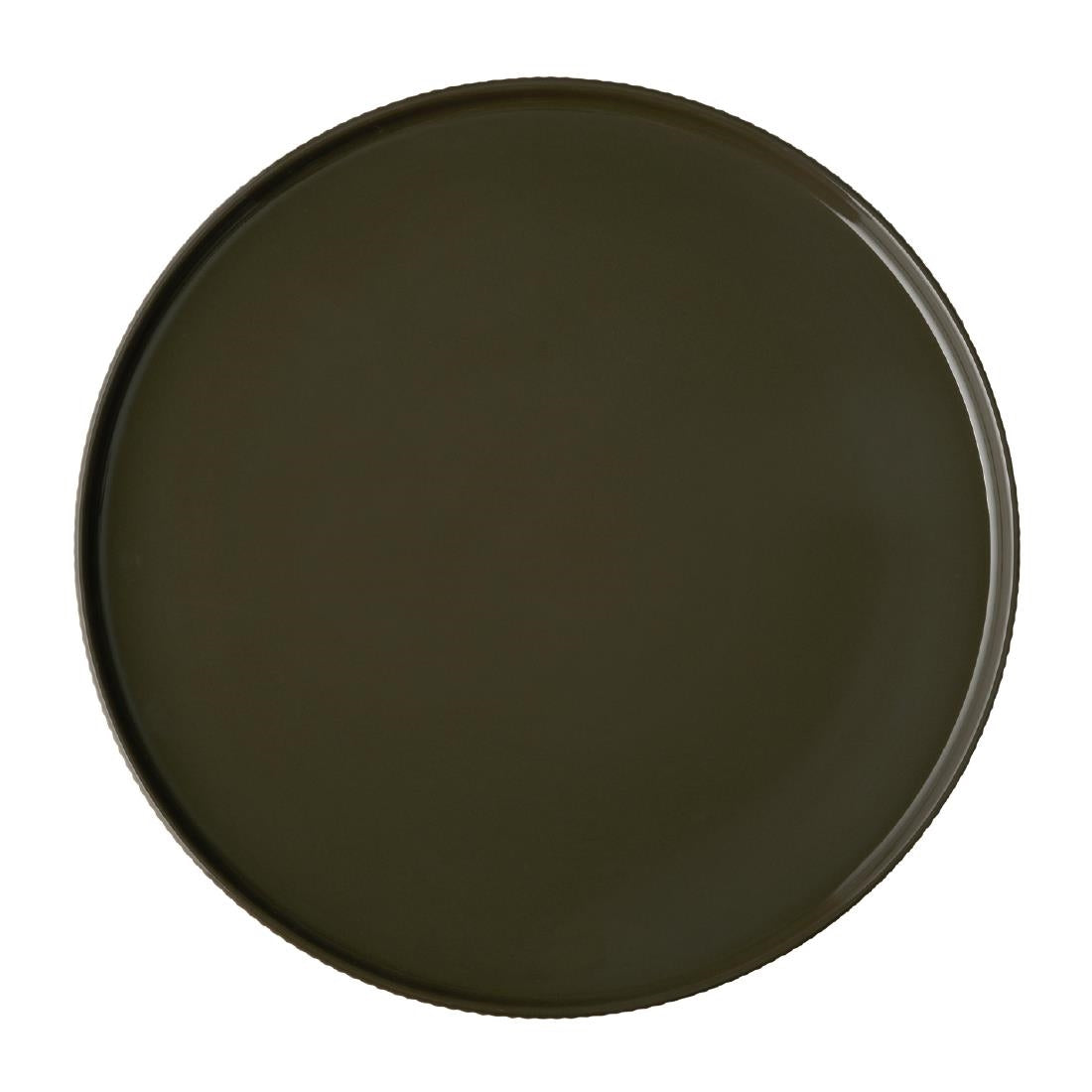 APS THE GRID Porcelain Plate Brown 320mm