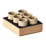 APS THE GRID Natural Slate Tray with 6 Holes GN 1/2 325x265mm