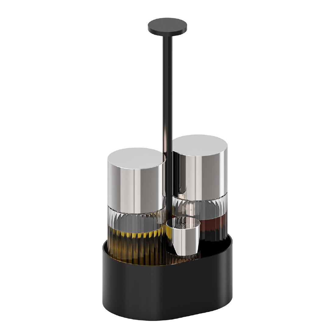 APS THE GRID Stainless Steel Cruet Black 145x105x300mm