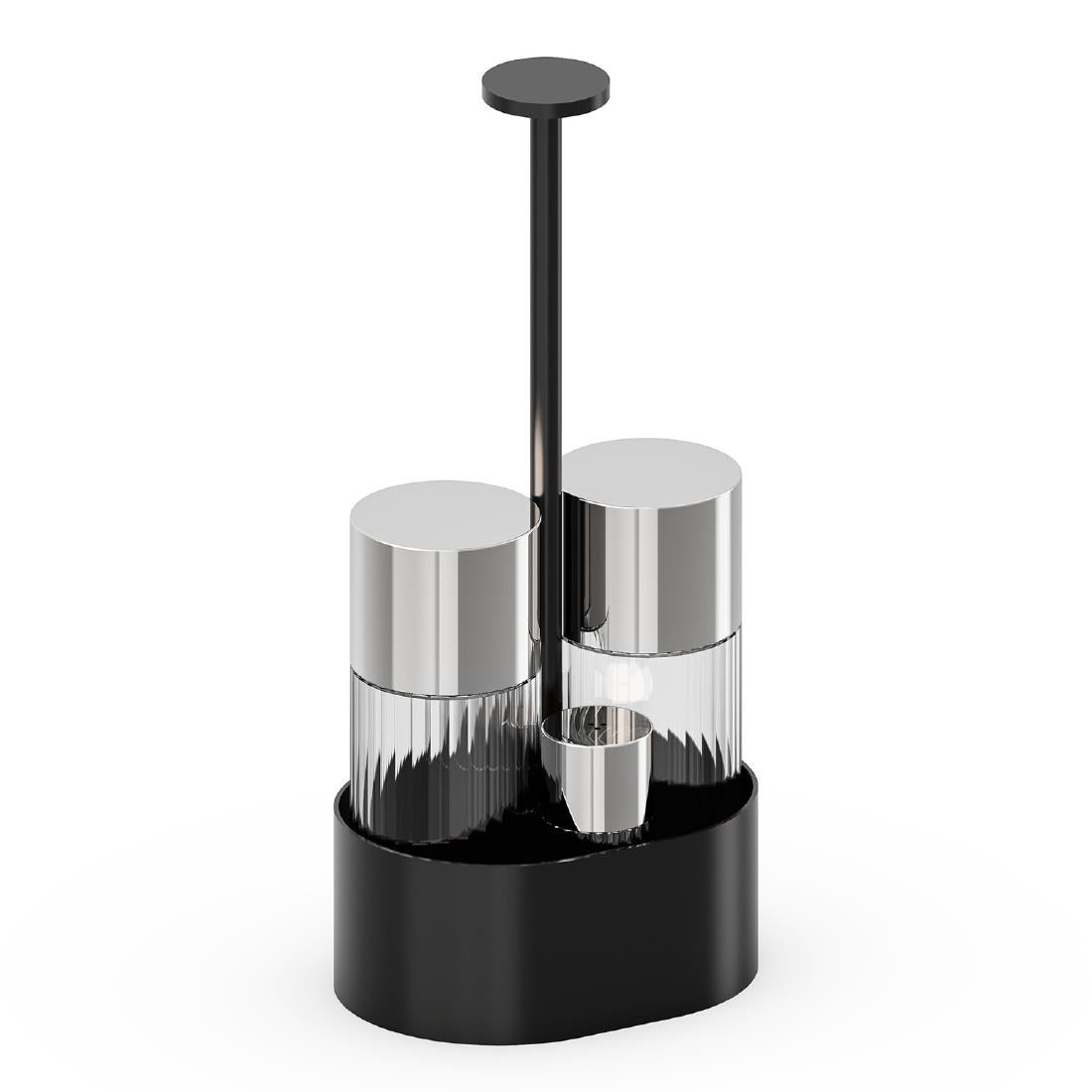 APS THE GRID Stainless Steel Cruet Black 145x105x300mm