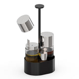 APS THE GRID Stainless Steel Cruet Black 145x105x300mm