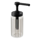 APS DISPENSA Glass Dosing Dispenser Transparent & Grey 1Ltr