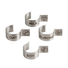 APS Stainless Steel Carafe Label Clips (4 Pack)