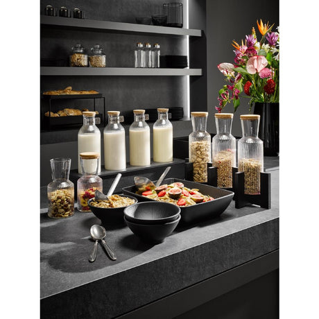 APS Natural Slate Tray Circle GN 2/4 530x162mm
