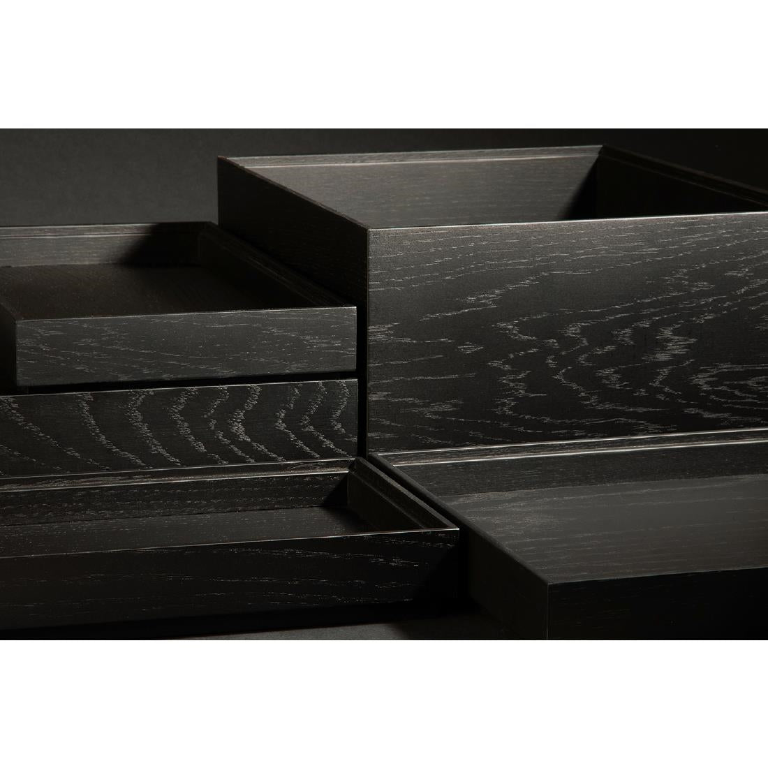 APS VALO Wooden Box Black GN 1/1 530x325x45mm