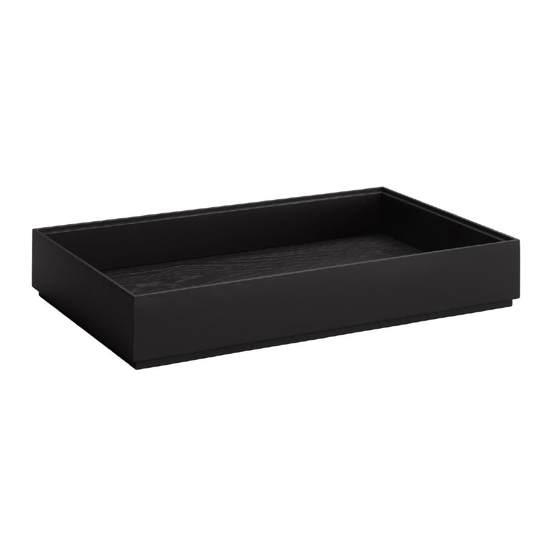APS VALO Wooden Box Black GN 1/1 85x530x325mm