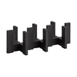 APS Wooden Pedestal for 3 Glass Carafes Black 410x160x120mm