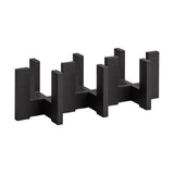 APS Wooden Pedestal for 3 Glass Carafes Black 410x160x120mm