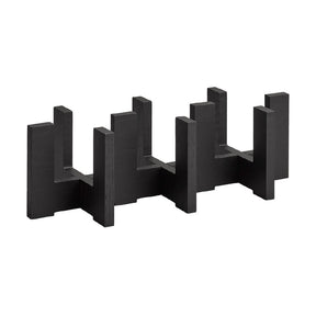 APS Wooden Pedestal for 3 Glass Carafes Black 410x160x120mm