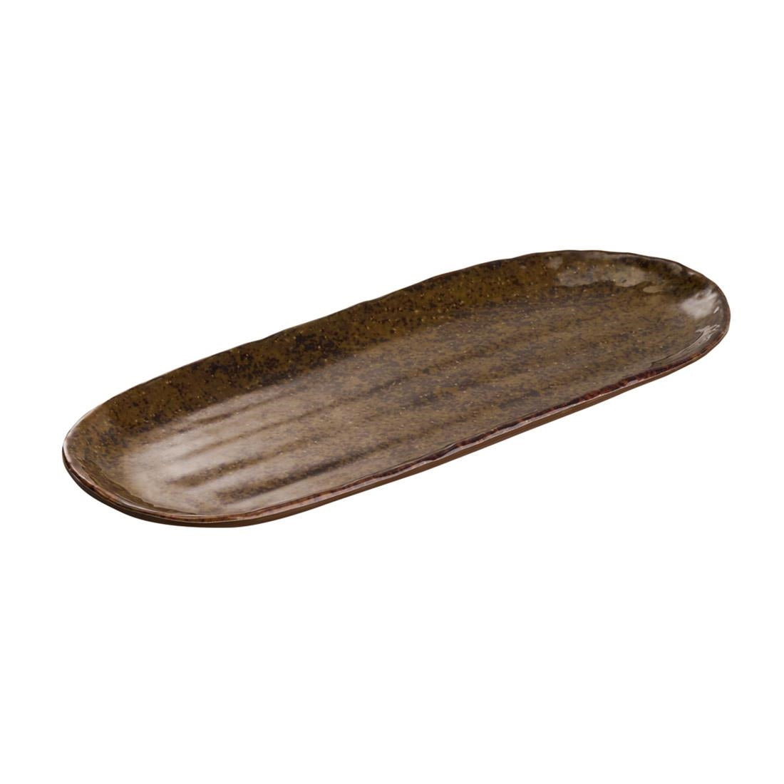 APS UMI Rectangular Tray/Sushi Board Brown 285x115mm