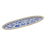 APS FLORYN Melamine Tray White & Blue GN 2/4 530x162mm