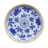 APS FLORYN Melamine Plate White & Blue 155mm