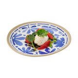 APS FLORYN Melamine Plate White & Blue 215mm