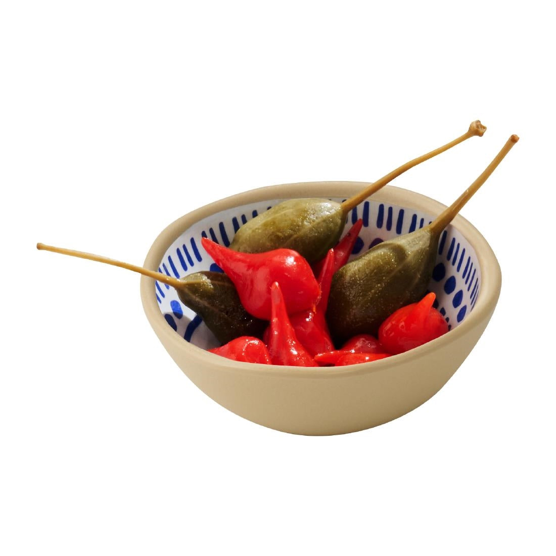 APS FLORYN Melamine Bowl White & Blue 80mm
