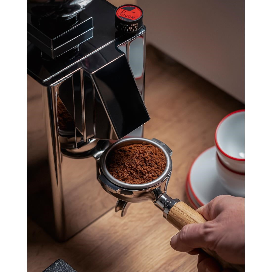 La Pavoni Kube Mill Coffee Grinder Stainless Steel