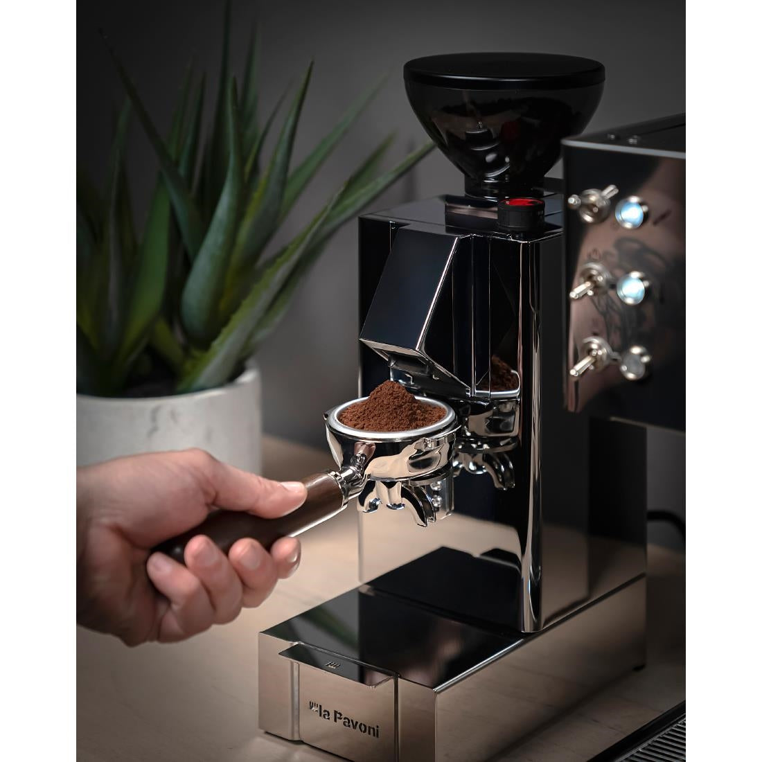 La Pavoni Kube Mill Coffee Grinder Stainless Steel