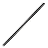Regular BioStraw - Black - 6mm - 2500/ctn - black - BioPak commercial catering consumable