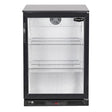 Sterling Pro Green Single Door Outdoor Bottle Cooler Black SP1LO-OUT-BK