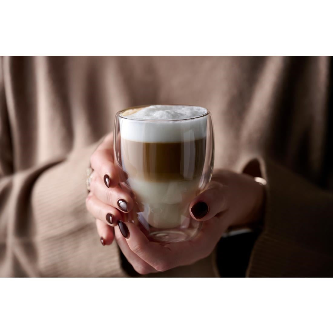 Luigi Bormioli Globe Double-Walled Cappuccino/Tea Cups 230ml (12 Pack)