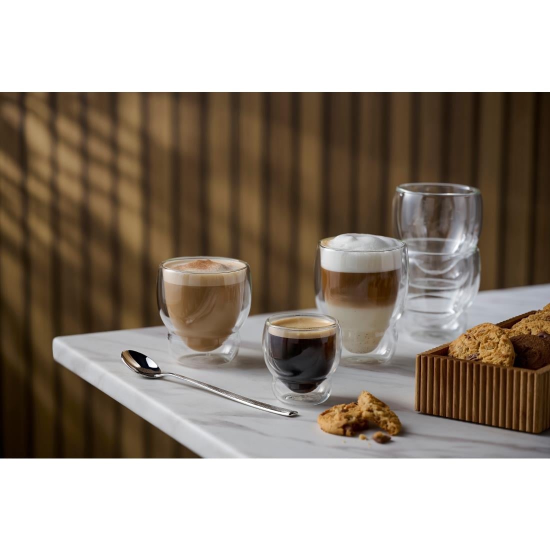 Luigi Bormioli Globe Double-Walled Latte Cups 290ml (12 Pack)