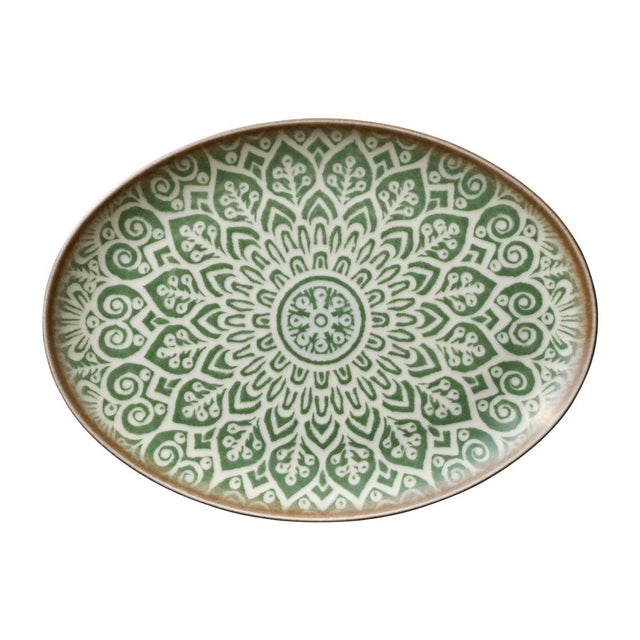 Heart & Soul Soulmate Jade Oval Coupe Plates 320x235mm (6 Pack)