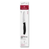 Victorinox Swiss Classic Tomato & Table Knife Wavy Black 11cm (6 Pack)