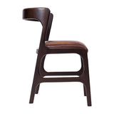 Copenhagen Dining Chairs in Dark Walnut & Bison Espresso (6 Pack)
