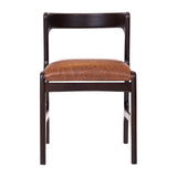 Copenhagen Dining Chairs in Dark Walnut & Bison Tan (6 Pack)