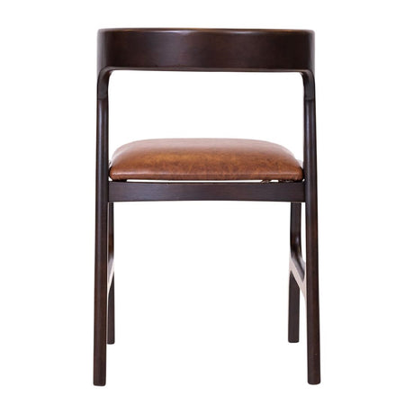Copenhagen Dining Chairs in Dark Walnut & Bison Tan (6 Pack)