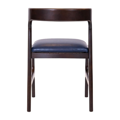 Copenhagen Dining Chairs in Dark Walnut & Bison Midnight (6 Pack)