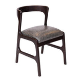 Copenhagen Dining Chairs in Dark Walnut & Bison Smoke (6 Pack)