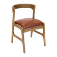 Copenhagen Dining Chairs in Weathered Oak & Bison Tan (6 Pack)
