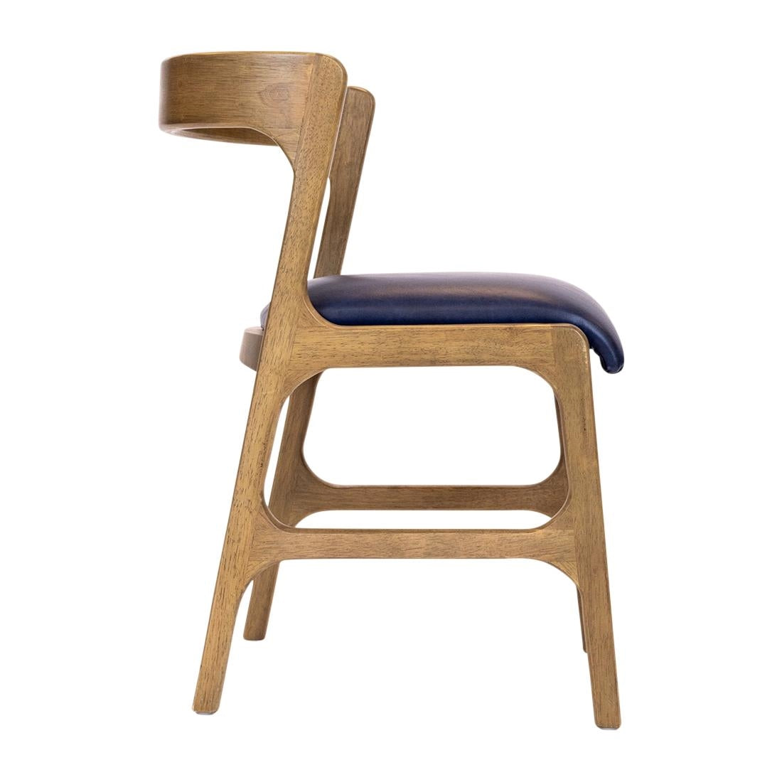 Copenhagen Dining Chairs in Weathered Oak & Bison Midnight (6 Pack)