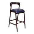 Copenhagen Bar Chair in Dark Walnut & Bison Midnight (6 Pack)